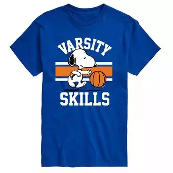 Футболка Big & Tall Peanuts Varsity Skills Licensed Character, синий