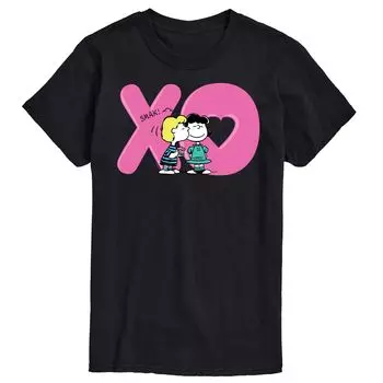 Футболка Big & Tall Peanuts XO Lucy Licensed Character, черный