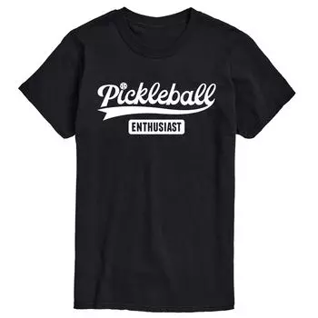 Футболка Big & Tall Pickleball Enthusiast Licensed Character, черный