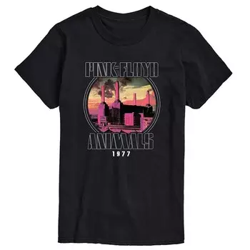 Футболка Big & Tall Pink Floyd Animals Licensed Character, черный