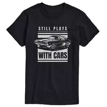 Футболка Big & Tall Plays With Cars Licensed Character