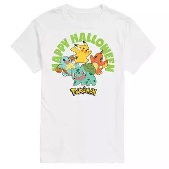 Футболка Big & Tall Pokemon Happy Halloween Licensed Character, белый