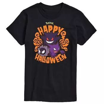 Футболка Big & Tall Pokemon Happy Halloween Licensed Character, черный