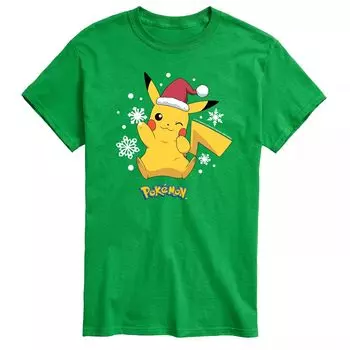Футболка Big & Tall Pokemon Pikachu Santa Licensed Character
