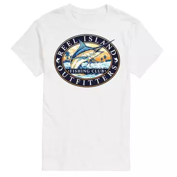 Футболка Big & Tall Reel Island Outfitters Licensed Character, белый