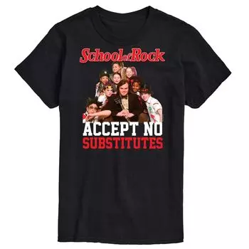 Футболка Big & Tall School of Rock Accept с рисунком «Без заменителей» Licensed Character