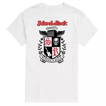 Футболка Big & Tall School of Rock Crest с цветком Licensed Character, белый
