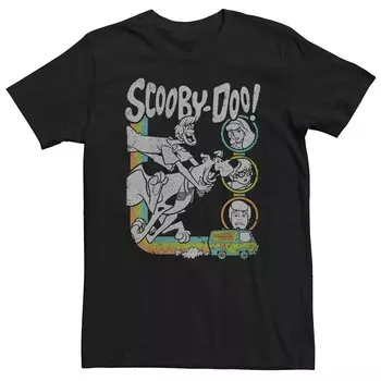 Футболка Big & Tall Scooby-Doo Gang The Mystery Machine Licensed Character, черный