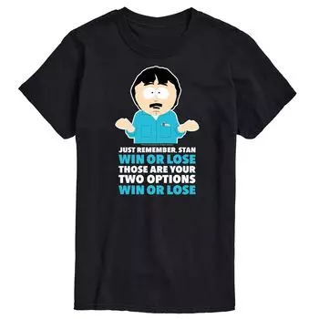Футболка Big & Tall South Park Win or Lose Licensed Character, черный
