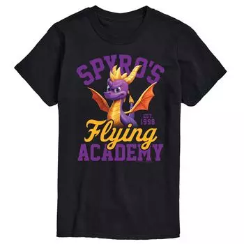 Футболка Big & Tall Spyro Flying Academy Licensed Character, черный