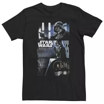 Футболка Big & Tall Star Wars Darth Vader со множеством вставок, черный