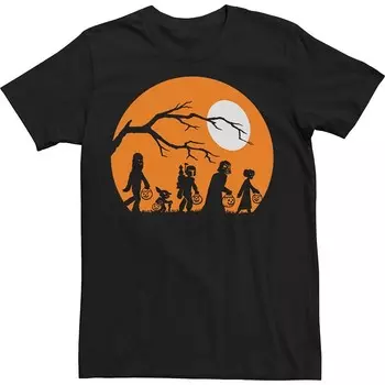 Футболка Big & Tall Star Wars The Haunt с силуэтом Хэллоуина Licensed Character, черный