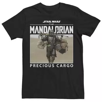 Футболка Big & Tall Star Wars: The Mandalorian Глава 10 Precious Cargo R1, черный