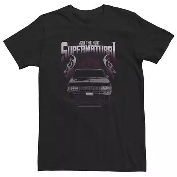 Футболка Big & Tall Supernatural Join The Hunt фиолетового цвета с плакатом Licensed Character