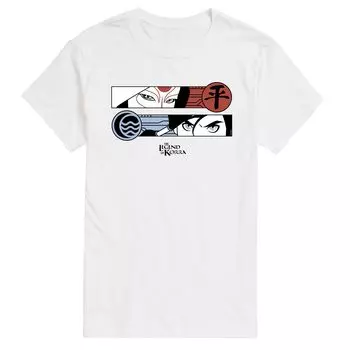 Футболка Big & Tall The Legend of Korra Fears с цветком License, белый