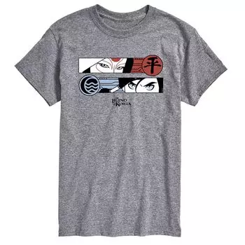 Футболка Big & Tall The Legend of Korra Fears с цветком License, серый