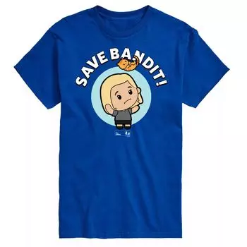 Футболка Big & Tall The Office Save Bandit с рисунком Licensed Character, синий
