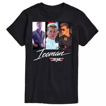 Футболка Big & Tall Top Gun Iceman Licensed Character, черный