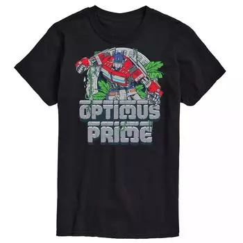 Футболка Big & Tall Transformers Optimus Prime с графическим рисунком Licensed Character, черный