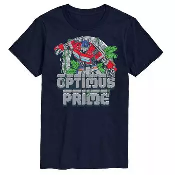 Футболка Big & Tall Transformers Optimus Prime с графическим рисунком Licensed Character, синий