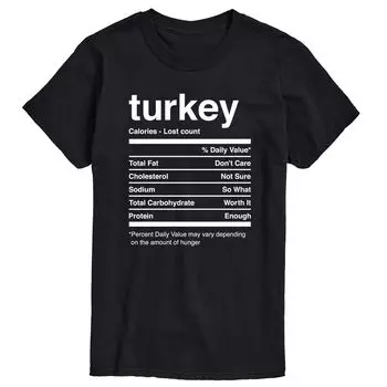 Футболка Big & Tall Turkey Facts Licensed Character