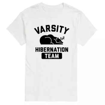 Футболка Big & Tall Varsity Hibernation Team Licensed Character, белый