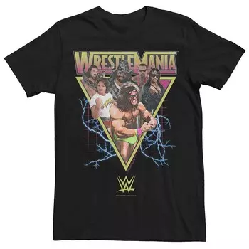Футболка Big & Tall WWE WrestleMania Classic Champions с рисунком Licensed Character, черный