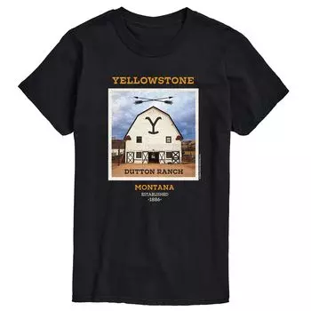 Футболка Big & Tall Yellowstone Button Ranch Barn Licensed Character