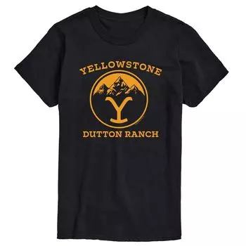 Футболка Big & Tall Yellowstone Dutton Ranch Licensed Character, черный