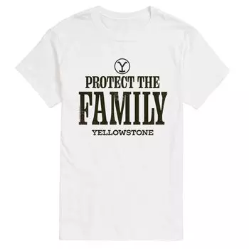Футболка Big & Tall Yellowstone We Are Family License, белый
