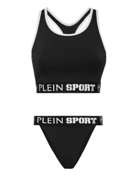 Футболка Бикини Plein Sport Tiger, черный