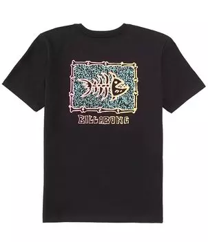Футболка Billabong Big Boys 8-20 с короткими рукавами Sharky, черный