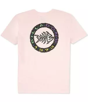 Футболка Billabong Big Boys 8-20 с короткими рукавами Bonez Fish, розовый