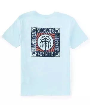 Футболка Billabong Big Boys 8-20 с короткими рукавами Troppo, синий