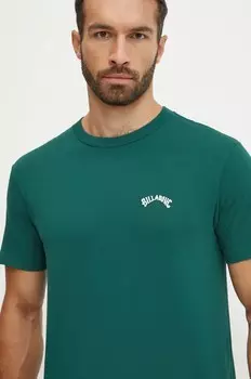 Футболка Billabong из хлопка, бирюзовый