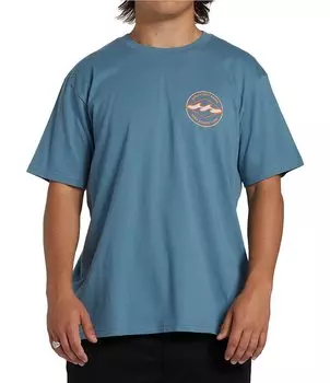 Футболка Billabong Rotor Diamond с короткими рукавами, синий