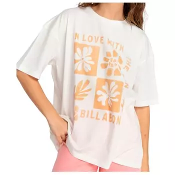 Футболка Billabong Women's In Love With The Sun S/S, цвет Salt Crystal