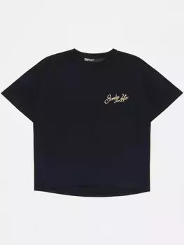 Футболка Bimba y Lola с вышитым логотипом, черный