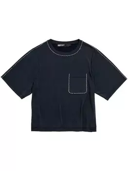 Футболка Bimba y Lola, украшенная стразами, черный