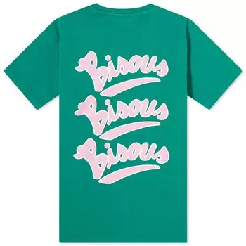 Футболка Bisous Skateboards Gianni Unisex, зеленый