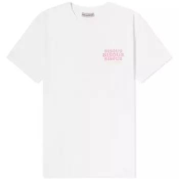 Футболка Bisous Skateboards Grease Unisex, белый