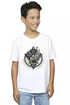 Футболка Black Panther Wakanda Forever Group Ring Pose Marvel, белый