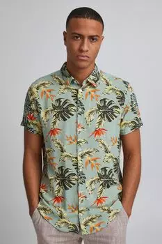 Футболка BLEND Hawaiihemd, зеленый