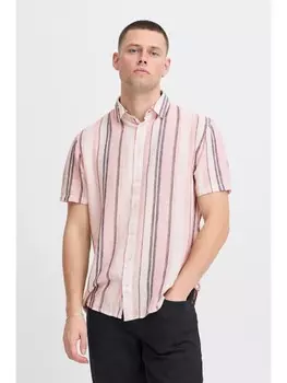 Футболка BLEND Kurzarmhemd BHBOBBY Shirt stripe 20717864 modisches Kurzarmhemd, цвет Leinenmix-QualittRosa