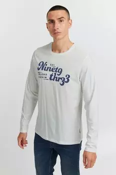 Футболка BLEND Langarm Longsleeve 20714264, белый
