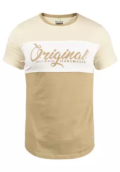Футболка BLEND Rundhals, бежевый