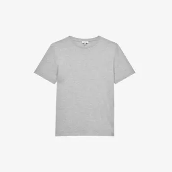 Футболка Bless из хлопкового джерси с круглым вырезом Reiss, серый