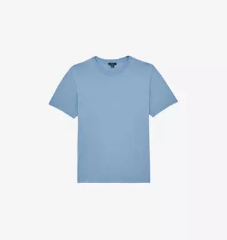 Футболка Bless из хлопкового джерси с круглым вырезом и короткими рукавами Reiss, голубой