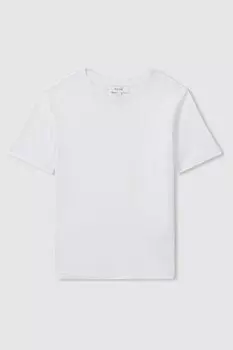 Футболка Bless с круглым вырезом Reiss, белый