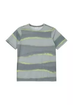 Футболка, блок полосок, детская s.Oliver, цвет Grey Black